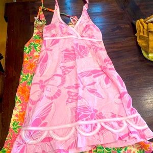Pink Butterfly 🦋 Halter Lilly Pulitzer Dress size 6